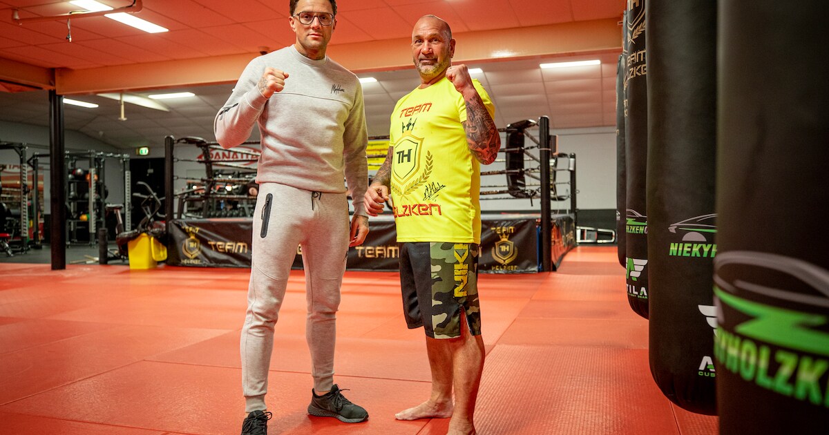Nieky Holzken en Sjef Weber in de Team Holzken-gym